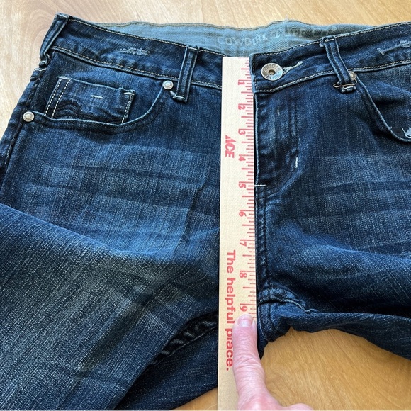 COWGIRL TUFF DIVA STRAIGHT JEANS 31 DARK WASH BLUE RODEO WESTERN FARMCORE - Picture 8 of 12